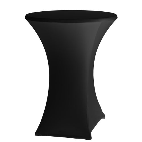 Apaļais galdauts bez gludināšanas vid. 80cm krekls audums melns - Hendi 813164