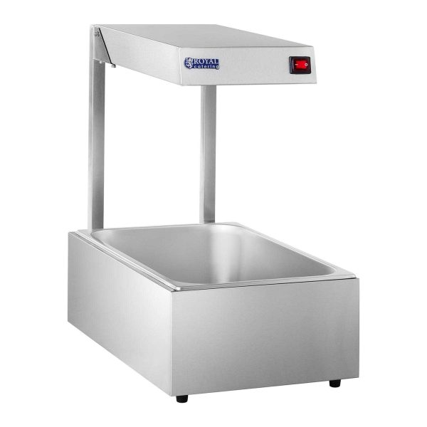 Gastronomijas apkures lampa 500W trauki + konteiners GN1/1
