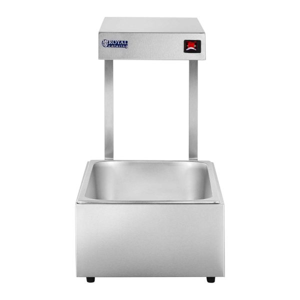 Gastronomijas apkures lampa 500W trauki + konteiners GN1/1