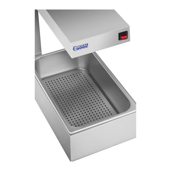 Gastronomijas apkures lampa 500W trauki + konteiners GN1/1