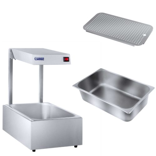 Gastronomijas apkures lampa 500W trauki + konteiners GN1/1