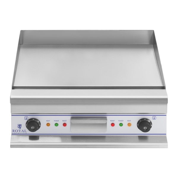 Gluda grila plāksne Elektriskais grils 60 cm 400 V Royal Catering RCG 60s cepšanai
