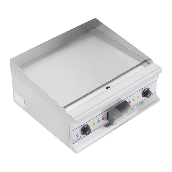 Gluda grila plāksne Elektriskais grils 60 cm 400 V Royal Catering RCG 60s cepšanai