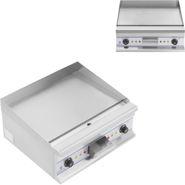Gluda grila plāksne Elektriskais grils 60 cm 400 V Royal Catering RCG 60s cepšanai
