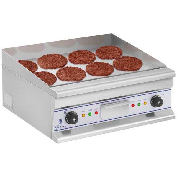 Gluda grila plāksne Elektriskais grils 60 cm 400 V Royal Catering RCG 60s cepšanai