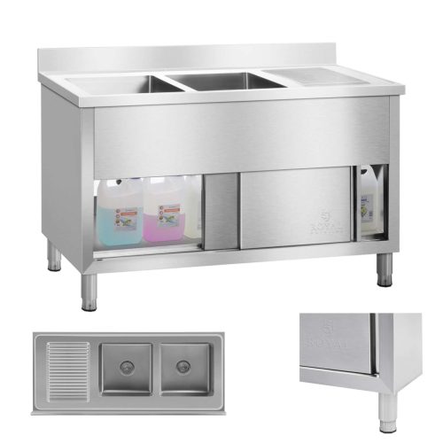 2 kameru rūpnieciskās gastronomijas izlietnes izlietne