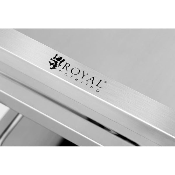 Ēdināšanas ratiņi, 3 plaukti, līdz 150 kg, nerūsējošais tērauds, Royal Catering RCSW 3A