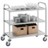 Ēdināšanas ratiņi, 3 plaukti, līdz 150 kg, nerūsējošais tērauds, Royal Catering RCSW 3A