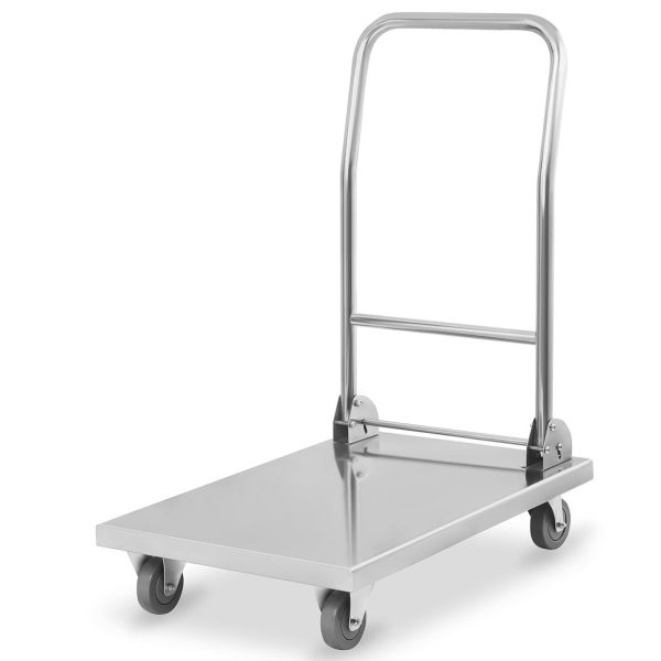 Platformas noliktavas transporta ratiņi ar saliekamo rokturi līdz 400 kg RCFT-1.1