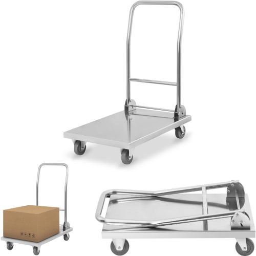 Platformas noliktavas transporta ratiņi ar saliekamo rokturi līdz 400 kg RCFT-1.1