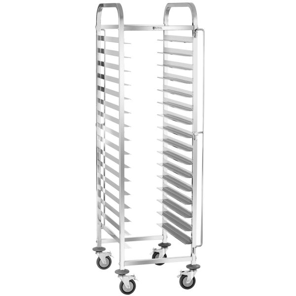 Ēdināšanas viesmīles ratiņi 16 TAC konteineru pārvadāšanai 60 x 40 cm Royal Catering RCTW-16TB.1