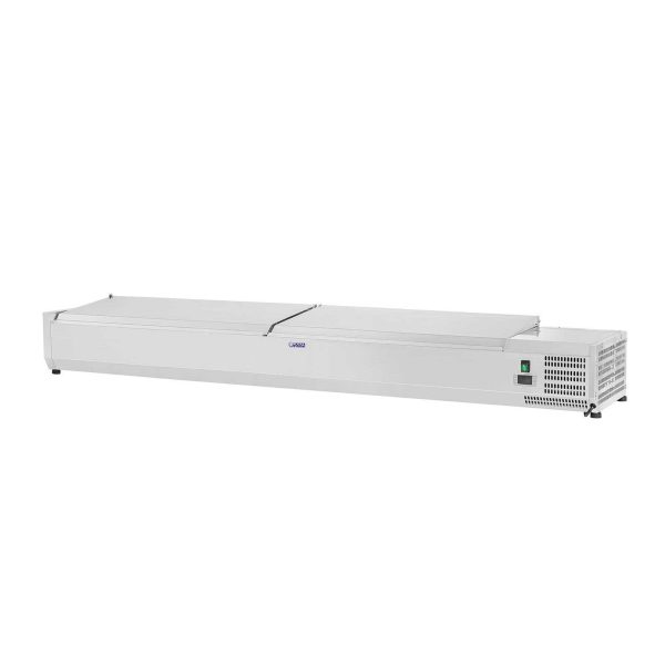 Dzesēšanas virsma ar tērauda vāku 10x GN1/4 200cm