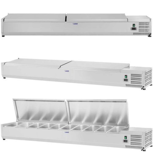 Saldēšanas pagarinājums ar tērauda vāku 10X GN1/4 200 cm