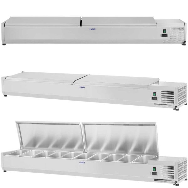 Saldēšanas pagarinājums ar tērauda vāku 10X GN1/4 200 cm