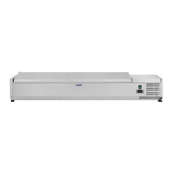 Dzesēšanas pagarinājums ar tērauda pārsegu 7x GN1/4 150cm