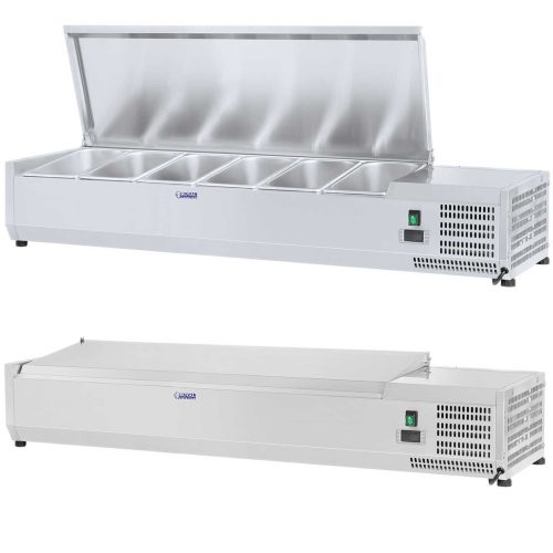 Saldēšanas pagarinājums ar tērauda pārsegu 6x GN1/4 140cm