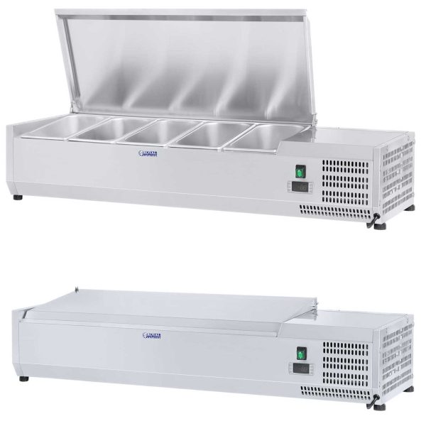 Saldēšanas pagarinājums ar tērauda pārsegu 5x GN1/4 120cm