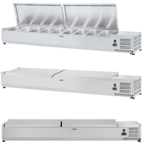 Saldēšanas pagarinājums ar tērauda pārsegu 9x GN1/3 200 cm