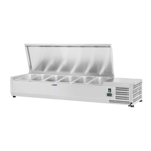 Dzesēšanas pagarinājums ar tērauda pārsegu 5x GN1/3 un 1x GN1/2 150cm