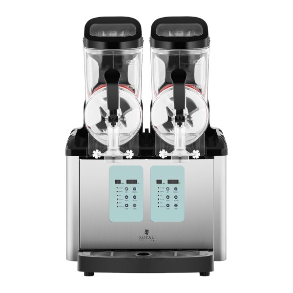 Granitera dozatora ierīce dzērieniem slush granīta saldējuma dubultā 2x 6L