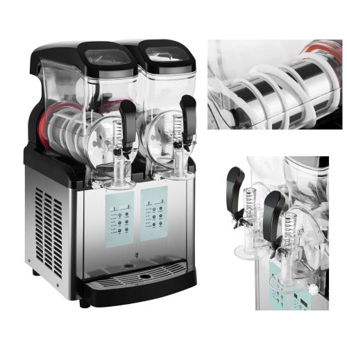 Granitera dozatora ierīce dzērieniem slush granīta saldējuma dubultā 2x 6L