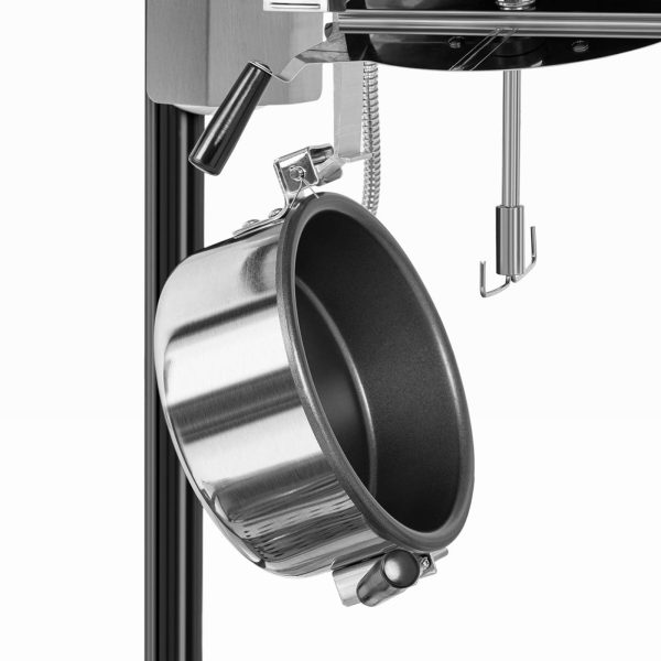 Mašīnas mašīnas apcepšanas ierīce Retro teflons 1600 5-6 kg/h-melna un zelta