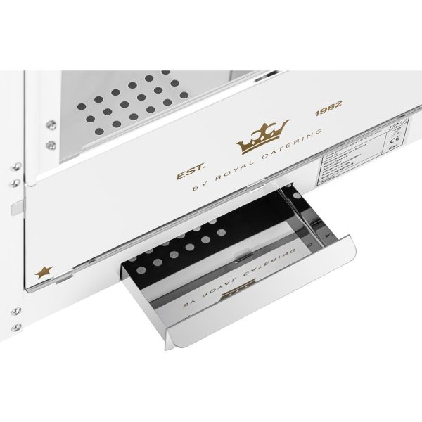 Mašīnas mašīnas apcepšanas ierīce Retro teflons 1600 5-6 kg/h-baltā un zelta