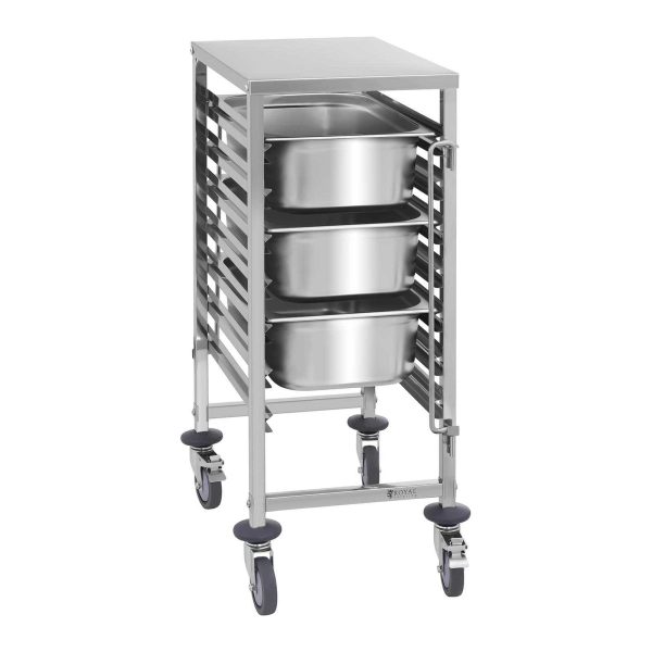 Transporta gastronomijas ratiņi 7x GN1/1 konteineriem līdz 50 kg