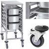 Transporta gastronomijas ratiņi 7x GN1/1 konteineriem līdz 50 kg