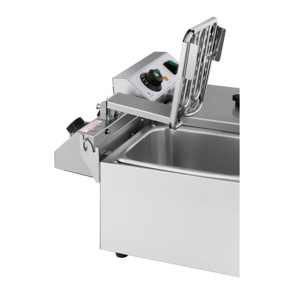 Divkāršais fritieris ēdināšanas vajadzībām, elektriskā, 230 V, 2 x 3200 W, 2 x 8 L
