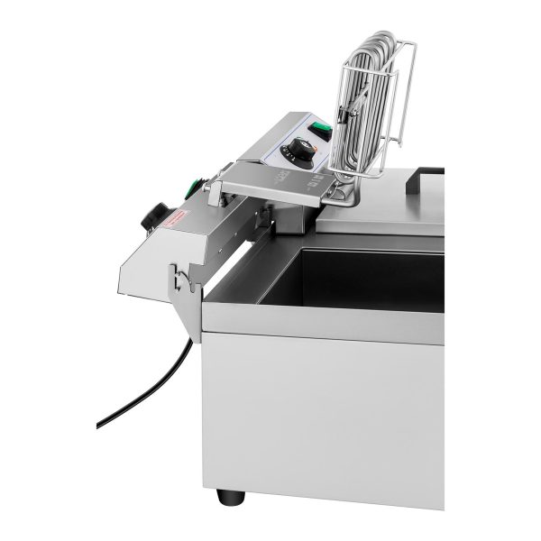 Divkāršs elektriskais gastronomiskais cepeškrāsns ar 230 V 2 x 3000W 2 x 10 L krāns
