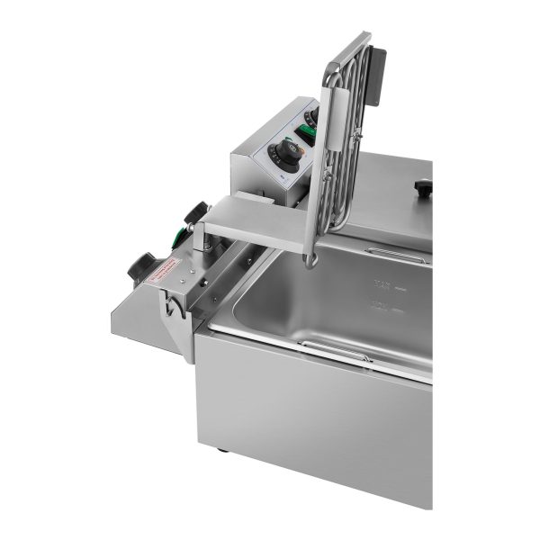 Elektriskā gastronomiskā frire taimeris 230 V 2 x 3200W 2 x 10 l