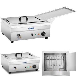Fryer Fryer for Fish Donuts ar pilienu plauktu 3200W 230V 14L