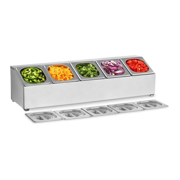 Gastronomiskā satura lapa 5 x GN1/6 + 5 X saturs