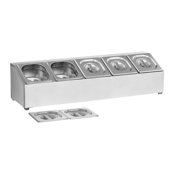 Gastronomiskā satura lapa 5 x GN1/6 + 5 X saturs