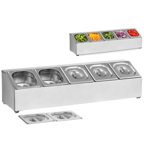 Gastronomiskā satura lapa 5 x GN1/6 + 5 X saturs