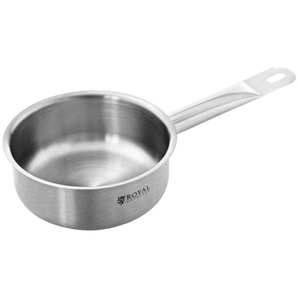 Rondel ar nerūsējošā tērauda vāku biezs apakšdaļa 4 mm 0,9L