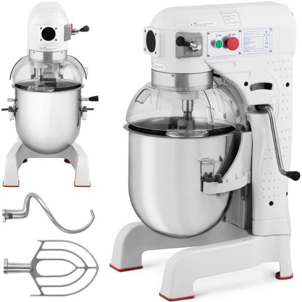 Spirālveida planētu darba maisītājs ar nolaistu 30 l 1100 W bļodu