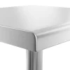 Centrālais tērauda darba virsmas galds ar plauktu 150 x 60 cm līdz 230 kg