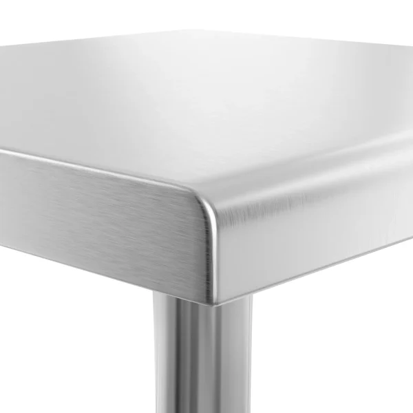Centrālais tērauda darba virsmas galds ar plauktu 150 x 60 cm līdz 230 kg