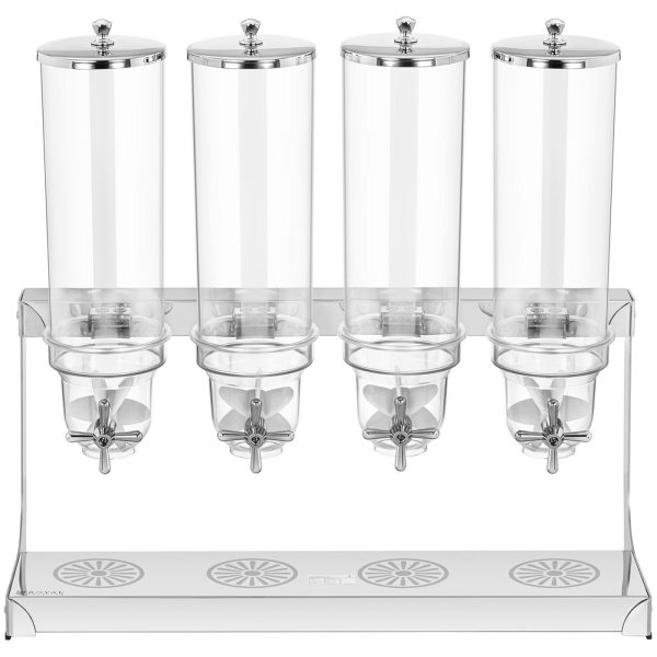 Dozatora dozators Bakalie Bakali 4 x 3,5 l vaļīgajiem produktiem