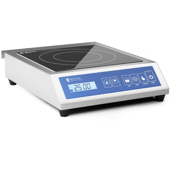 Virtuves pārnēsājama indukcijas hobs 1 Apkures lauka diametrs 28 cm LCD 3500 W