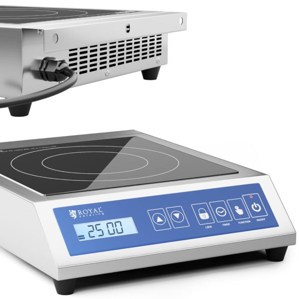 Virtuves pārnēsājama indukcijas hobs 1 Apkures lauka diametrs 28 cm LCD 3500 W