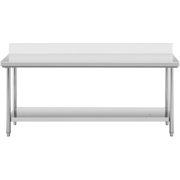 Galda darba galda tērauda mortopulārais tērauds ar malu un 200x60cm plauktu