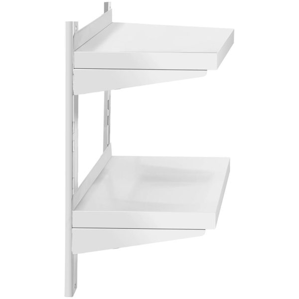 Piekārts gastronomijas gastronomijas sienas plaukts ar regulējamu tēraudu 60 x 30 cm