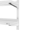 Piekārtā gastronomiskā dubultā gastronomijas plaukts ar regulējamu tēraudu 120 x 40 cm