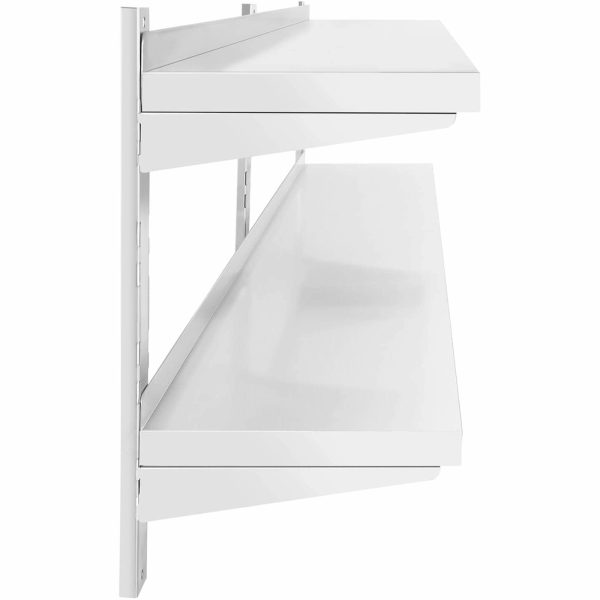 Piekārts gastronomijas dubultās sienas plaukts ar regulējamu tēraudu 160 x 40 cm