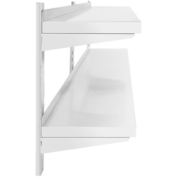 Piekārtu gastronomijas divronomiskās sienas plaukts ar regulējamu tēraudu 180 x 40 cm