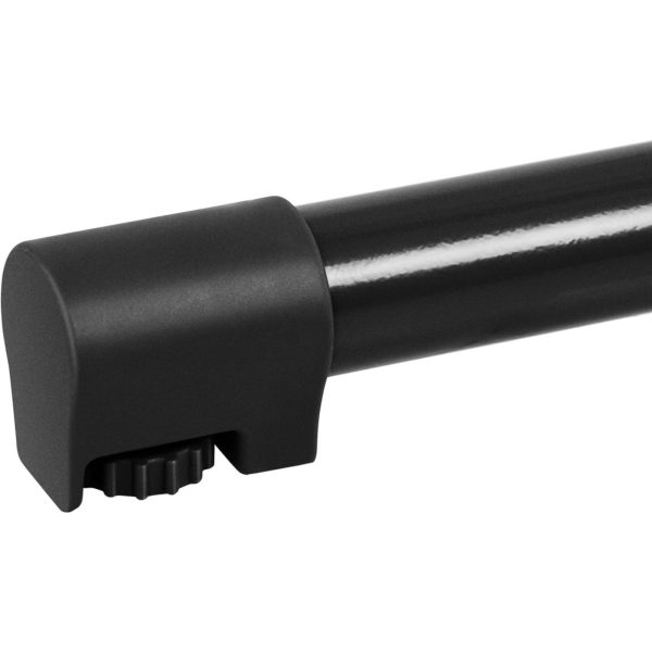 Galda stieņa galds apaļš augsts saliekamais diametrs 70 cm augstums 110 cm melns