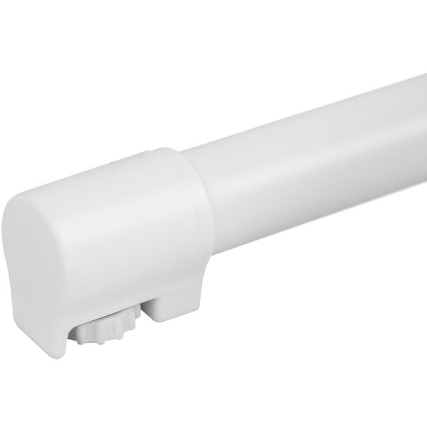 Galda stieņa galds apaļš augsts saliekamais diametrs 70 cm augsts 110 cm balts